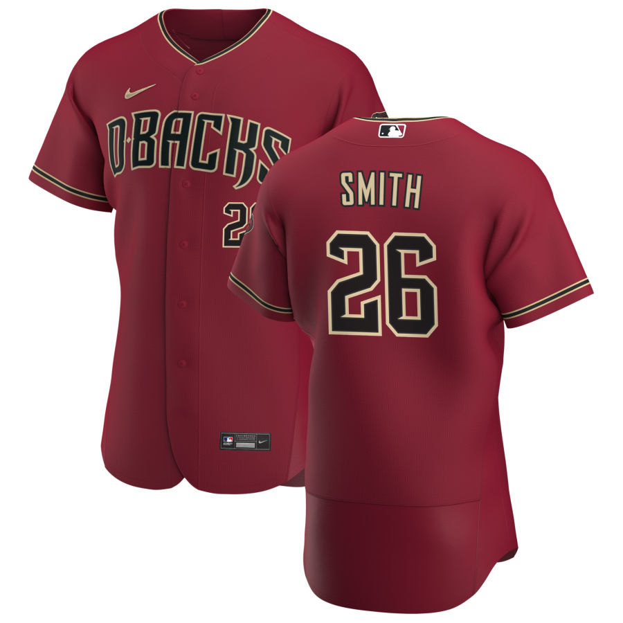 Arizona Diamondbacks #26 Pavin Smith Men's Nike Crimson Authentic Alternate Team MLB Jersey Arizona Diamondbacks #26 Pavin Smith Men's Nike Crimson Authentic Alternate Team MLB Jersey