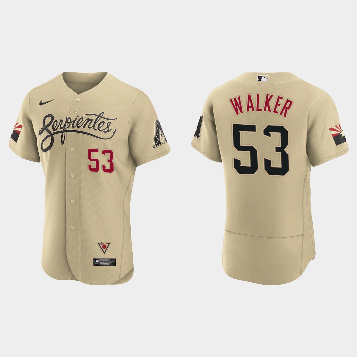 Arizona Diamondbacks #53 Christian Walker Men's Nike 2021 City Connect Authentic MLB Jersey Gold Arizona Diamondbacks #53 Christian Walker Men's Nike 2021 City Connect Authentic MLB Jersey Gold
