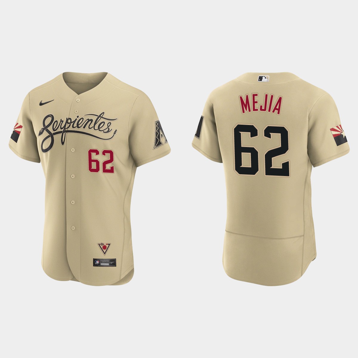 Arizona Diamondbacks #62 Humberto Mejia Men's Nike 2021 City Connect Authentic MLB Jersey Gold Arizona Diamondbacks #62 Humberto Mejia Men's Nike 2021 City Connect Authentic MLB Jersey Gold