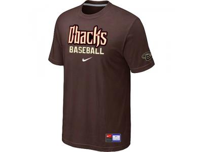 Arizona Diamondbacks Crimson Brown NEW Short Sleeve Practice T-Shirt Arizona Diamondbacks Crimson Brown NEW Short Sleeve Practice T-Shirt