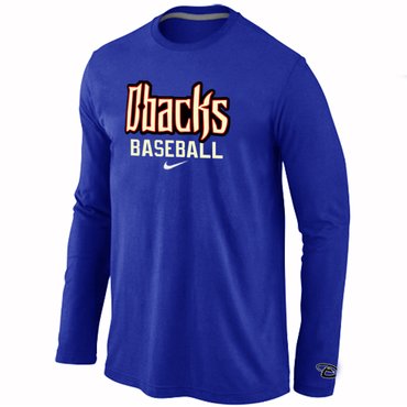 Arizona Diamondbacks Crimson Long Sleeve T-Shirt Blue Arizona Diamondbacks Crimson Long Sleeve T-Shirt Blue
