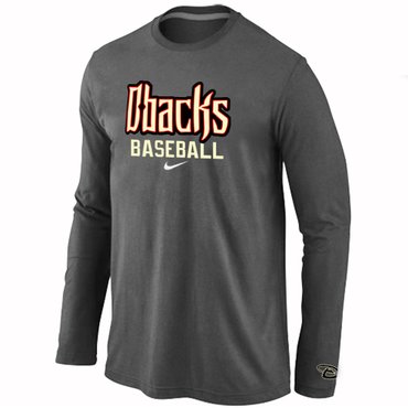 Arizona Diamondbacks Crimson Long Sleeve T-Shirt D.Grey Arizona Diamondbacks Crimson Long Sleeve T-Shirt D.Grey