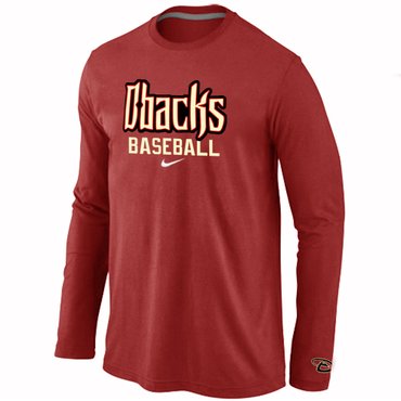 Arizona Diamondbacks Crimson Long Sleeve T-Shirt RED Arizona Diamondbacks Crimson Long Sleeve T-Shirt RED
