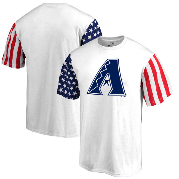 Arizona Diamondbacks Fanatics Branded Stars & Stripes T-Shirt White Arizona Diamondbacks Fanatics Branded Stars & Stripes T-Shirt White