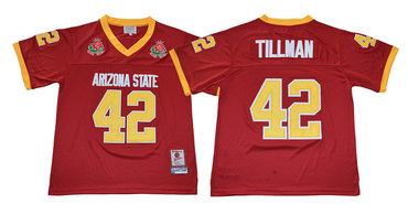 Arizona State Sun Devils 42 Pat Tillman Red College Football Jersey