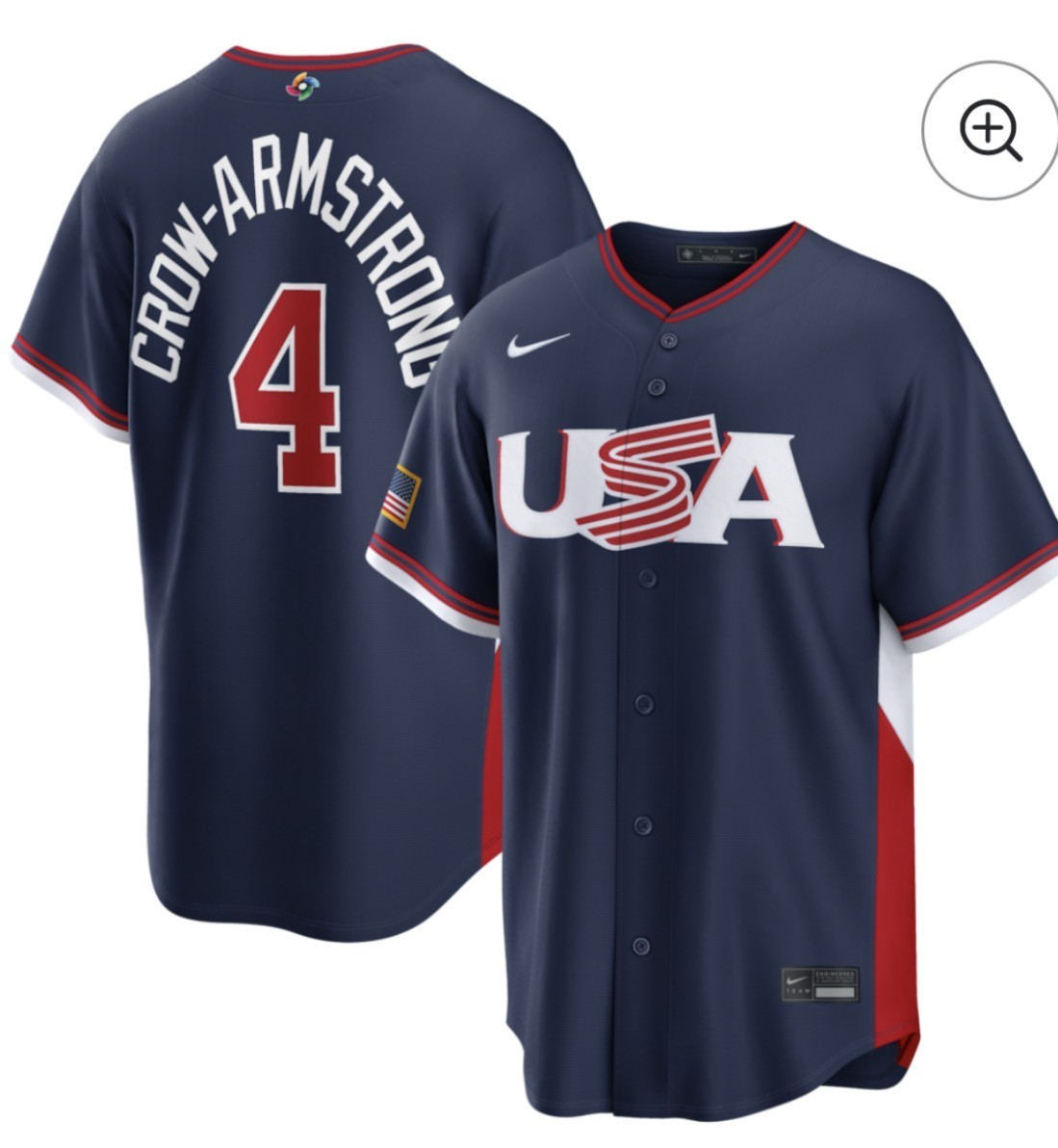 Armstrong Navy 2026 World Baseball Classic United States 250th Anniversary Patch Road Stadium Stitched Jersey