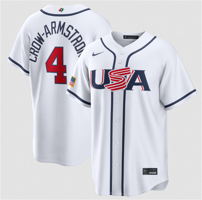 Armstrong White 2026 World Baseball Classic Home Stadium Stitched Jersey