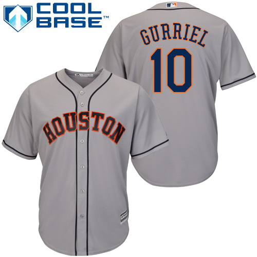 Astros #10 Yuli Gurriel Grey Cool Base Stitched Youth MLB Jersey Astros #10 Yuli Gurriel Grey Cool Base Stitched Youth MLB Jersey