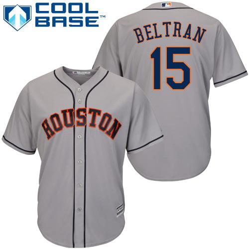 Astros #15 Carlos Beltran Grey Cool Base Stitched Youth MLB Jersey Astros #15 Carlos Beltran Grey Cool Base Stitched Youth MLB Jersey