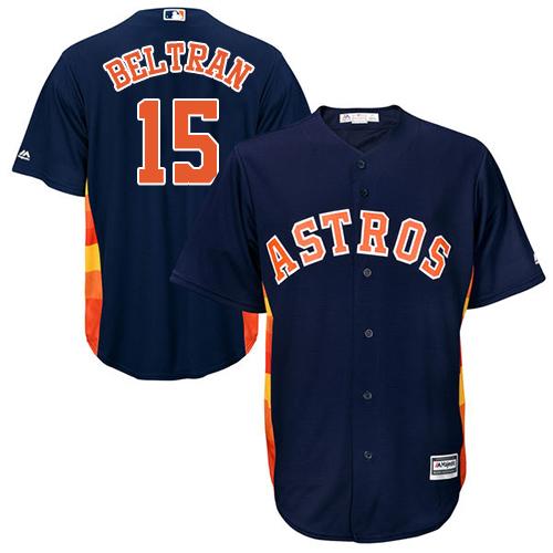 Astros #15 Carlos Beltran Navy Blue Cool Base Stitched Youth MLB Jersey Astros #15 Carlos Beltran Navy Blue Cool Base Stitched Youth MLB Jersey