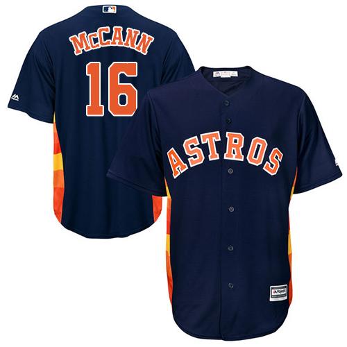 Astros #16 Brian McCann Navy Blue Cool Base Stitched Youth MLB Jersey Astros #16 Brian McCann Navy Blue Cool Base Stitched Youth MLB Jersey
