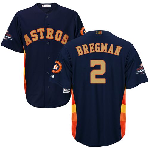 Astros #2 Alex Bregman Navy Blue 2018 Gold Program Cool Base Stitched Youth MLB Jersey Astros #2 Alex Bregman Navy Blue 2018 Gold Program Cool Base Stitched Youth MLB Jersey