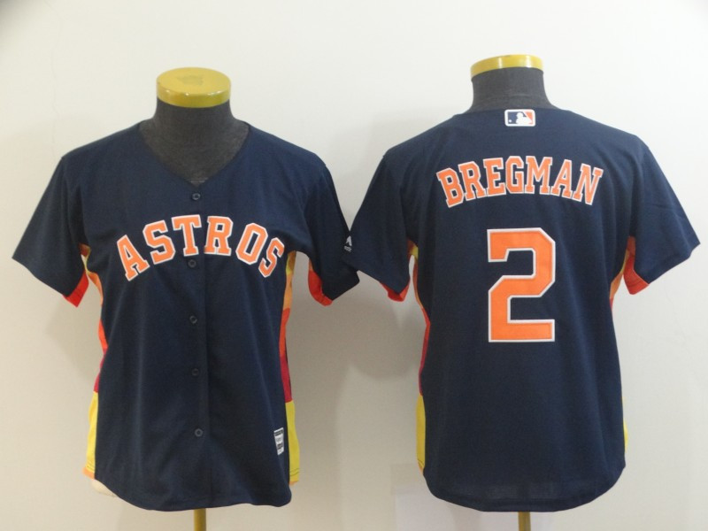 Astros 2 Alex Bregman Navy Women Cool Base Jersey Astros 2 Alex Bregman Navy Women Cool Base Jersey
