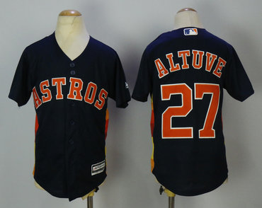 Astros 27 Jose Altuve Navy Youth Cool Base Jersey Astros 27 Jose Altuve Navy Youth Cool Base Jersey