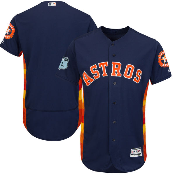 Astros Navy 2017 Spring Training Men's Customized Flexbase Jersey Astros Navy 2017 Spring Training Men's Customized Flexbase Jersey