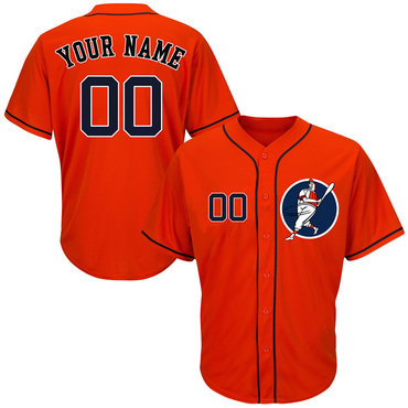 Astros Orange Men's Customized Cool Base New Design Jersey Astros Orange Men's Customized Cool Base New Design Jersey