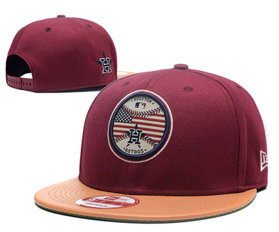 Astros Team Logo Burgundy Adjustable Hat GS