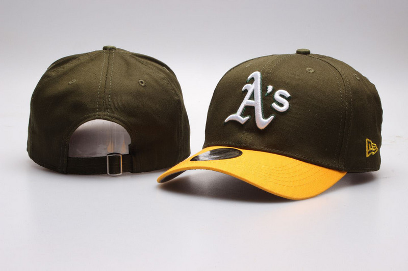 Ateletics Team Logo Olive Green Adjustable Hat YP