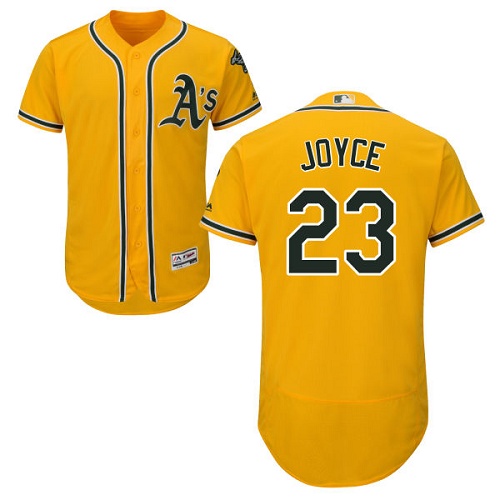 Athletics #23 Matt Joyce Gold Flexbase Authentic Collection Stitched Baseball Jersey