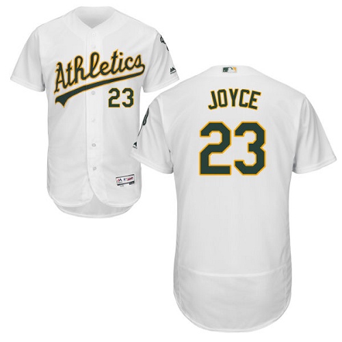 Athletics #23 Matt Joyce White Flexbase Authentic Collection Stitched Baseball Jersey