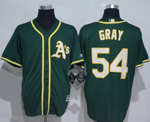 Athletics #54 Sonny Gray Green New Cool Base Stitched MLB Jersey