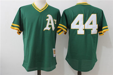 Athletics 44 Reggie Jackson Green Cooperstown Collection Batting Practice Jersey