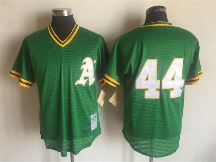 Athletics 44 Reggie Jackson Green Cooperstown Collection Batting Practice Jersey