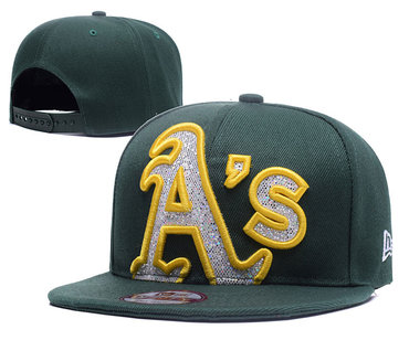 Athletics Sequins Logo Green Adjustable Hat YD