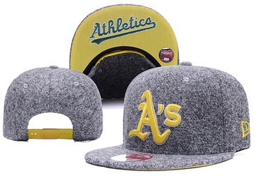 Athletics Team Logo Gray Snapback Adjustable Hat