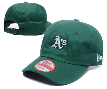 Athletics Team Logo Green Adjustable Hat LH