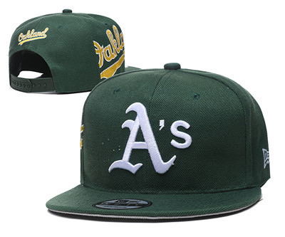 Athletics Team Logo Green Adjustable Hat YD
