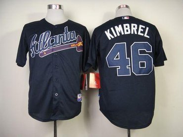 Atlanta Braves #46 Craig Kimbrel Blue Cool Base Baseball Jersey