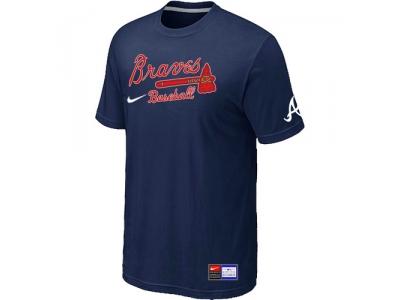 Atlanta Braves D.Blue NEW Short Sleeve Practice T-Shirt Atlanta Braves D.Blue NEW Short Sleeve Practice T-Shirt
