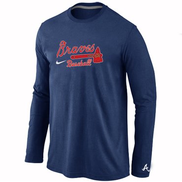 Atlanta Braves Long Sleeve T-Shirt D.Blue Atlanta Braves Long Sleeve T-Shirt D.Blue