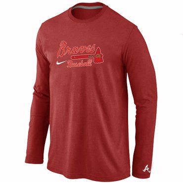 Atlanta Braves Long Sleeve T-Shirt RED Atlanta Braves Long Sleeve T-Shirt RED