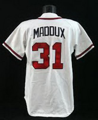 Atlanta Braves Maddox 31 white jerseys