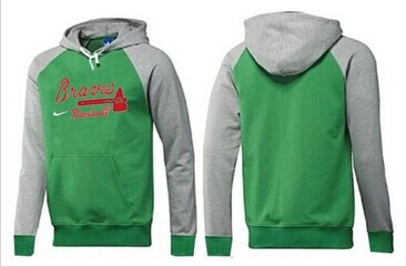 Atlanta Braves Pullover Hoodie Green & Grey Atlanta Braves Pullover Hoodie Green & Grey