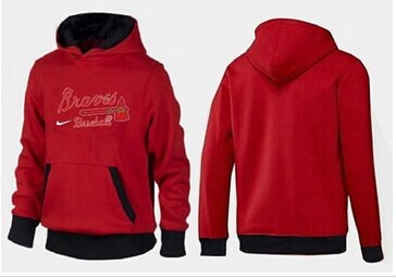 Atlanta Braves Pullover Hoodie Red & Black Atlanta Braves Pullover Hoodie Red & Black