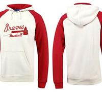 Atlanta Braves Pullover Hoodie White & Red Atlanta Braves Pullover Hoodie White & Red