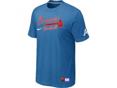 Atlanta Braves light Blue NEW Short Sleeve Practice T-Shirt Atlanta Braves light Blue NEW Short Sleeve Practice T-Shirt