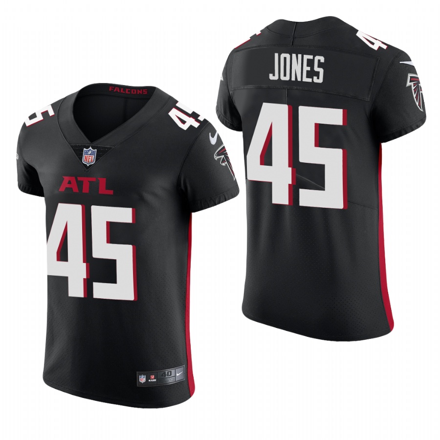Atlanta Falcons #45 Deion Jones Nike Men's Black Team Color Men's Stitched NFL 2020 Vapor Untouchable Elite Jersey Atlanta Falcons #45 Deion Jones Nike Men's Black Team Color Men's Stitched NFL 2020 Vapor Untouchable Elite Jersey