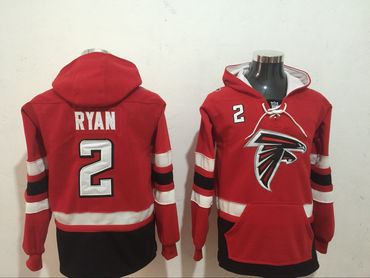 Atlanta Falcons 2 Matt Ryan Red All Stitched Hooded Sweatshirt Atlanta Falcons 2 Matt Ryan Red All Stitched Hooded Sweatshirt