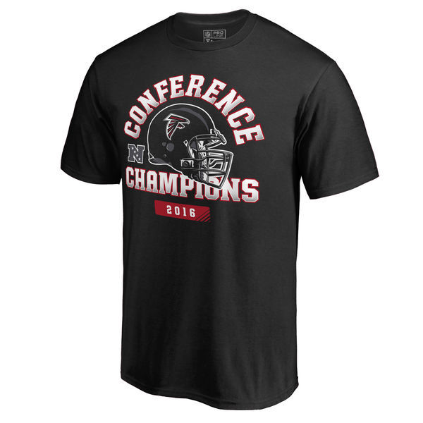 Atlanta Falcons 2016 NFL Conference Champions Black Men's Short Sleeve T-Shirt Atlanta Falcons 2016 NFL Conference Champions Black Men's Short Sleeve T-Shirt