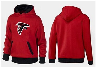 Atlanta Falcons Logo Pullover Hoodie Red & Black