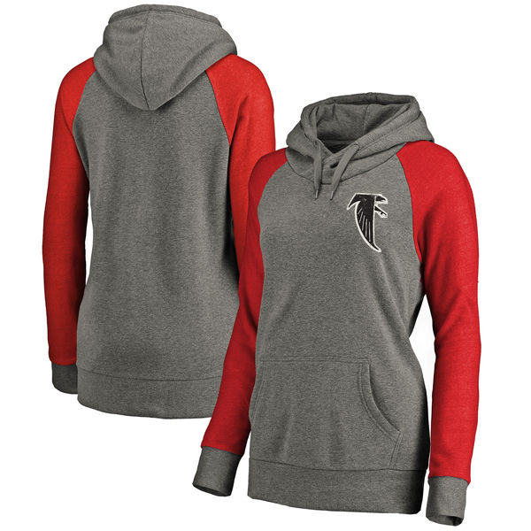 Atlanta Falcons NFL Pro Line By Fanatics Branded Women's Plus Sizes Vintage Lounge Pullover Hoodie Heathered Gray Atlanta Falcons NFL Pro Line By Fanatics Branded Women's Plus Sizes Vintage Lounge Pullover Hoodie Heathered Gray