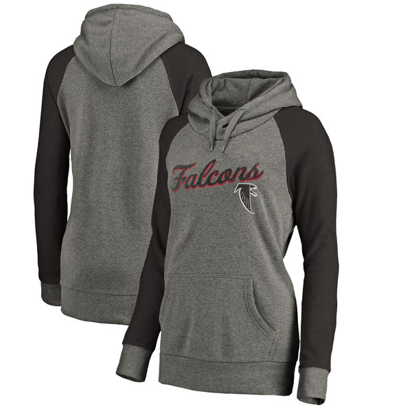 Atlanta Falcons NFL Pro Line By Fanatics Branded Women's Timeless Collection Rising Script Plus Size Tri-Blend Hoodie Ash Atlanta Falcons NFL Pro Line By Fanatics Branded Women's Timeless Collection Rising Script Plus Size Tri-Blend Hoodie Ash