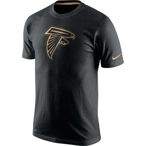 Atlanta Falcons Nike Black Championship Drive Gold Collection Performance T-Shirt Atlanta Falcons Nike Black Championship Drive Gold Collection Performance T-Shirt