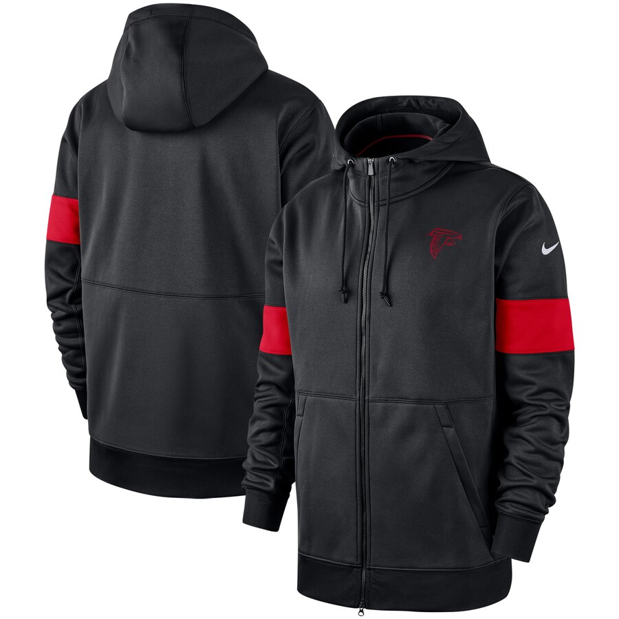 Atlanta Falcons Nike Sideline Performance Full Zip Hoodie Black Atlanta Falcons Nike Sideline Performance Full Zip Hoodie Black