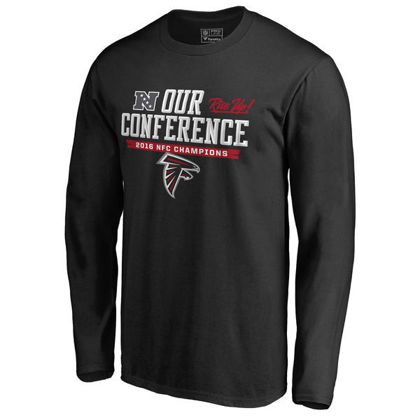Atlanta Falcons Our Conference 2016 NFC Champions Black Men's Long Sleeve T-Shirt Atlanta Falcons Our Conference 2016 NFC Champions Black Men's Long Sleeve T-Shirt