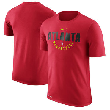Atlanta Hawks Red Nike Practice Performance T-Shirt Atlanta Hawks Red Nike Practice Performance T-Shirt
